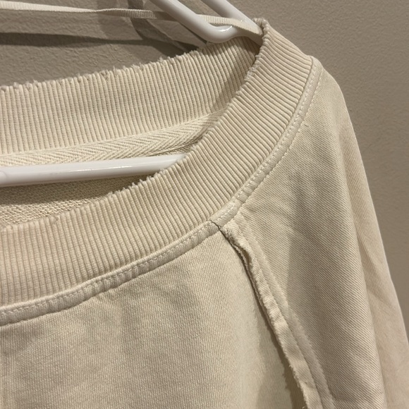 FREE PEOPLE Ivory Sweet Deets Sweatshirt XL Cupcake NWT - Picture 8 of 10